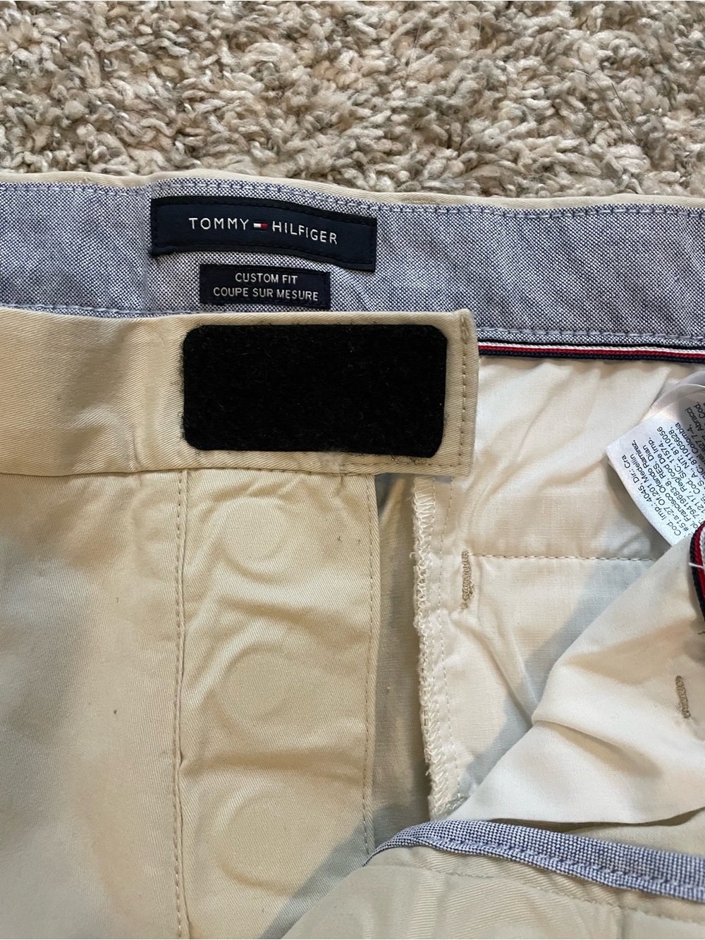 Tommy Hilfiger Adaptive Velcro Magnetic Fly and Leg Closures Tan 34x32 - Picture 3 of 8